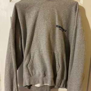 Essentials Heather Gray Hoodie